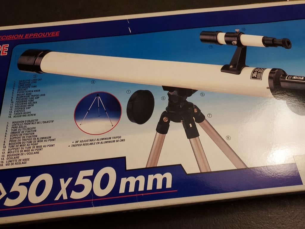 Télescope sur support, Enlèvement, Comme neuf