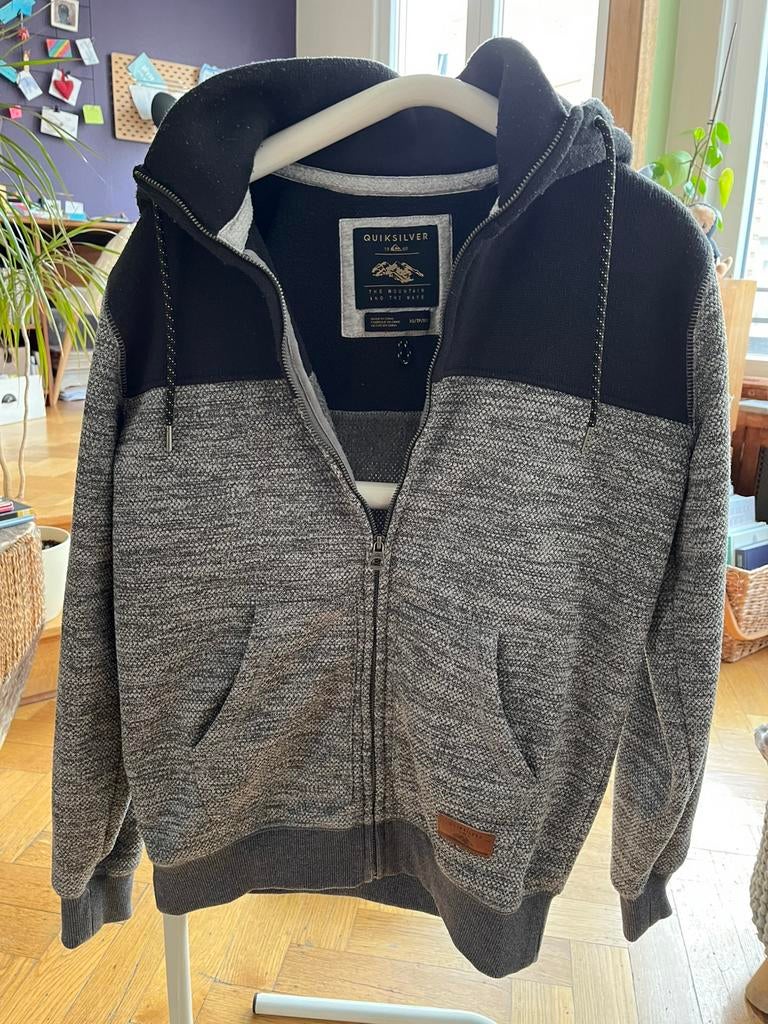 Sweat capuche tirette Quicksilver XS, Ophalen, Gedragen, Zwart, Quicksilver