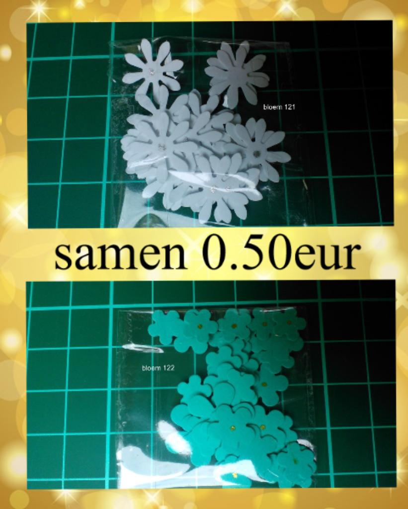 scrap bloemen vlinders knutselen zomer communie valentijn 2, Ophalen of Verzenden, Nieuw, Scrap