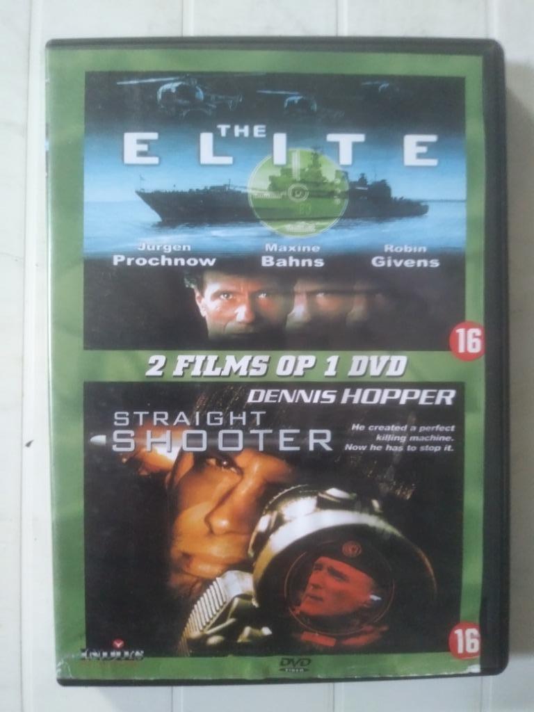 2 films in & box, The Elite en Straight Shooter, Gebruikt, Vanaf 16 jaar, Boxset, Actiethriller