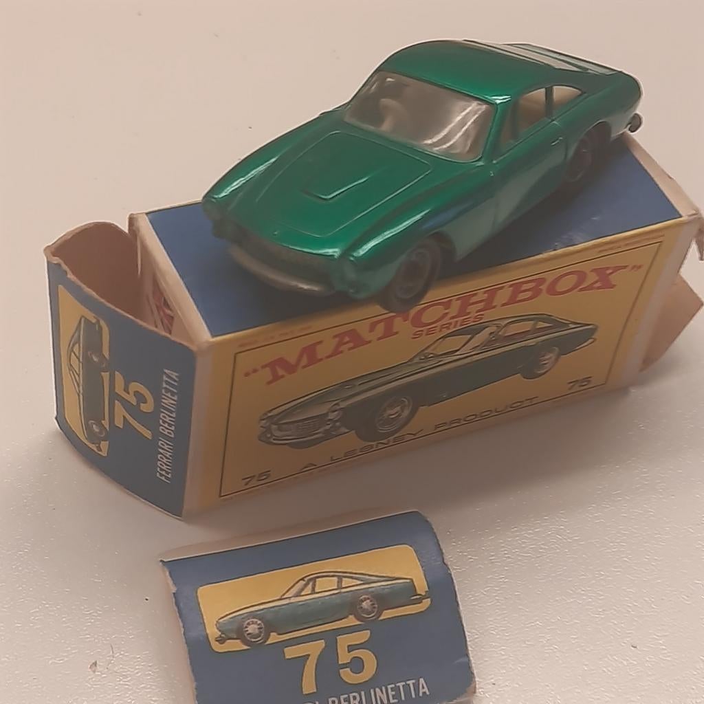 MATCHBOX UK nr.75*FERRARI BERLINETTA*VINTAGE*, Hobby en Vrije tijd, Modelauto's | 1:87, Nieuw, Auto, Matchbox, Ophalen