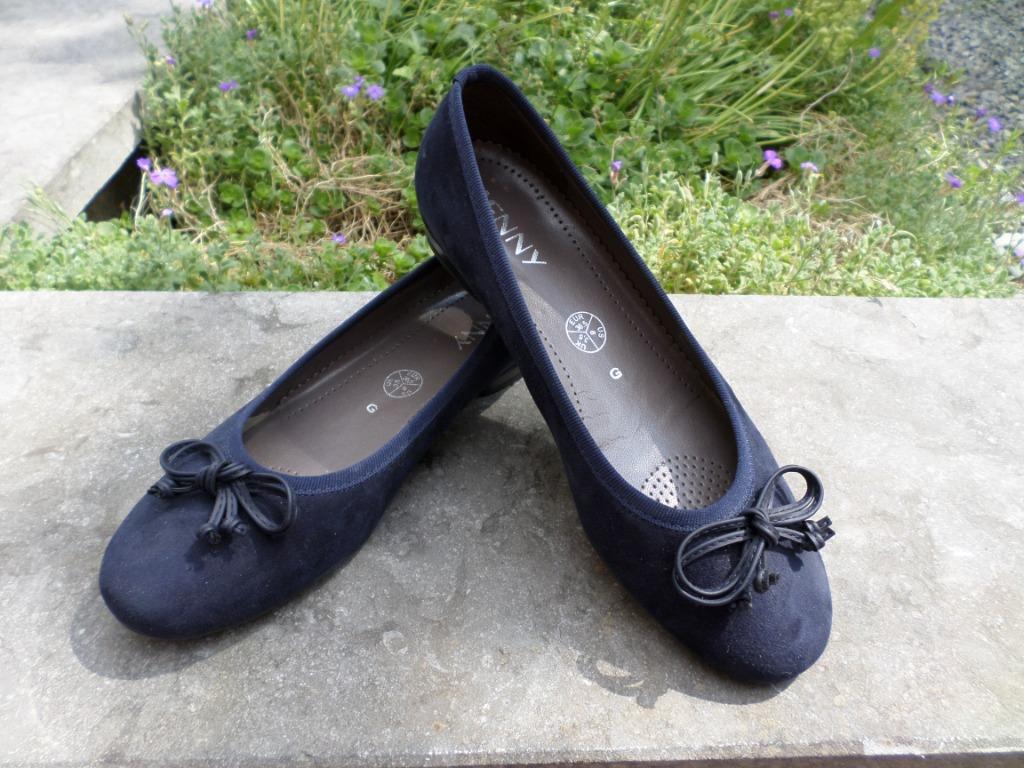 Chaussures ballerines bleu marine noeuds 36,5 filles Jenny, Enlèvement ou Envoi, Comme neuf, Ara, Bleu