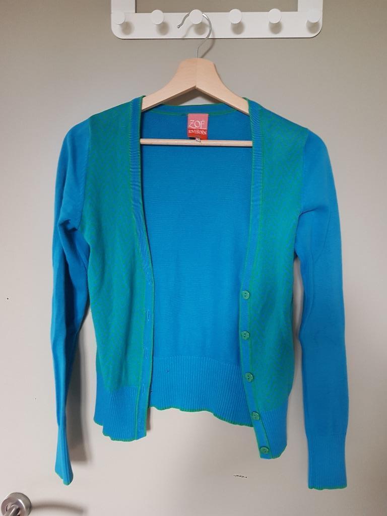 Blauwgroene gilet XS, Ophalen of Verzenden, Gedragen, Maat 34 (XS) of kleiner, Blauw