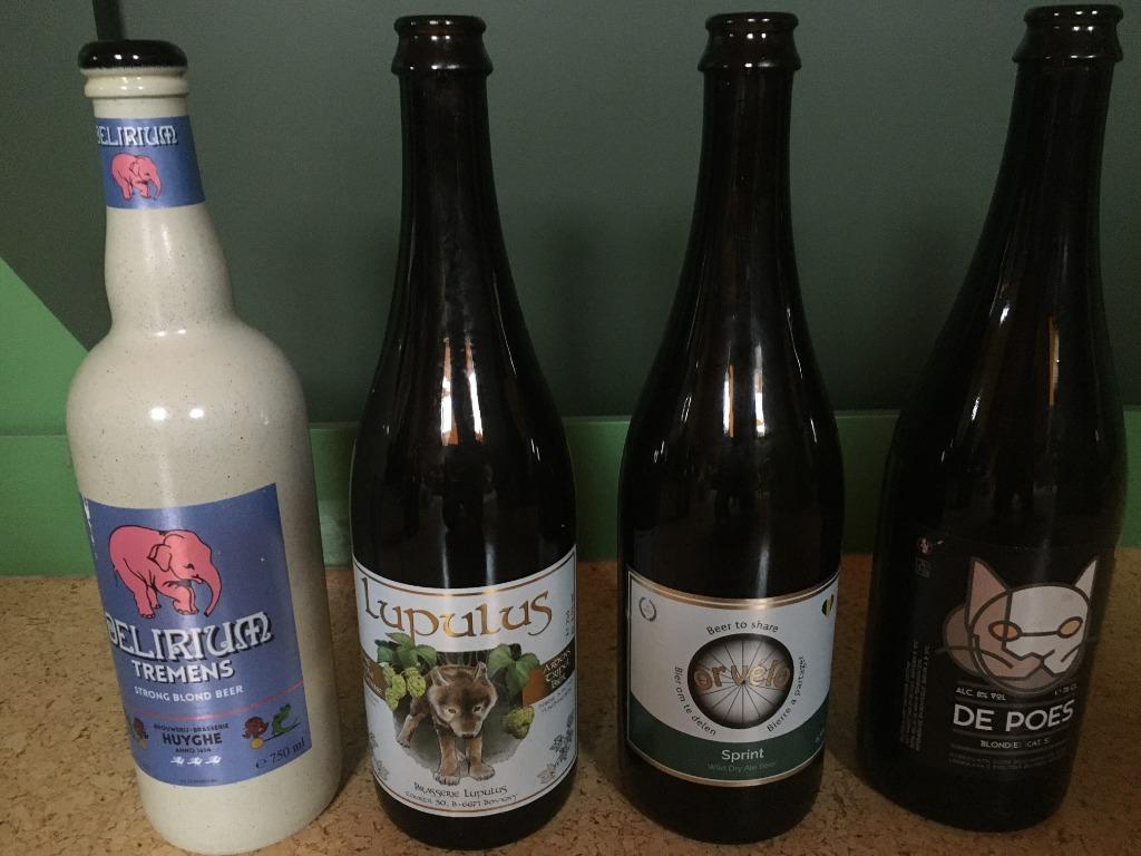 Delirium Tremens - Lupulus - Sprint - De Poes, Verzamelen, Biermerken, Ophalen of Verzenden, Zo goed als nieuw, Flesje(s)