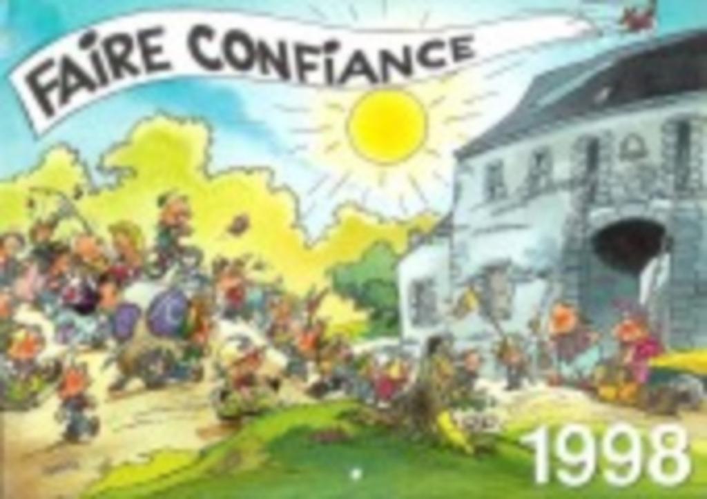 Calendrier collectif FSC 1998 Faire confiance, Une BD, Enlèvement ou Envoi, Comme neuf