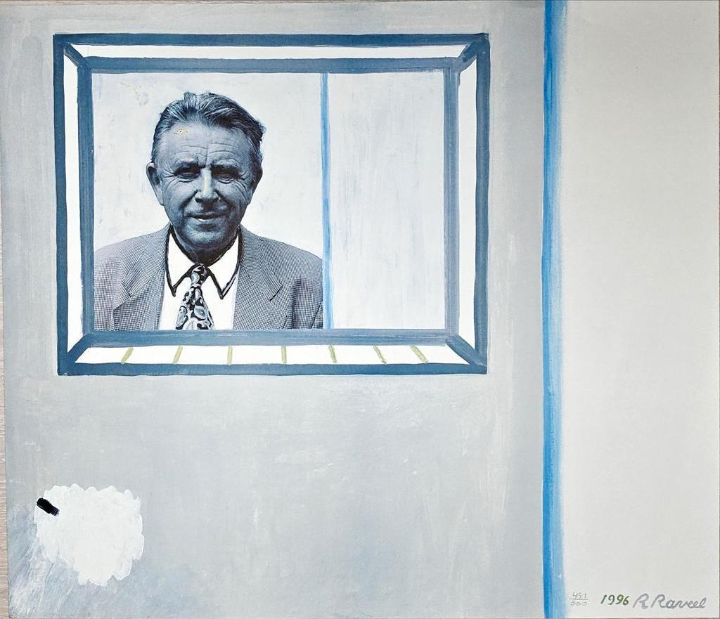 Roger Raveel gesigneerde zeefdruk 60×70 cm (1996), Antiek en Kunst, Ophalen of Verzenden
