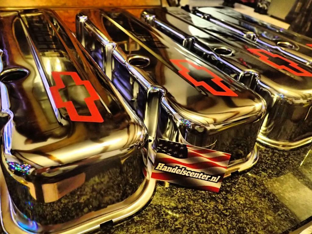 Chrome kleppendeksel sets Big Block Chevy, Enlèvement ou Envoi, Neuf, Chevrolet
