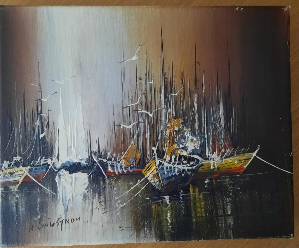 Mooi schilderijtje van Rikard Lindström, Antiek en Kunst, Ophalen