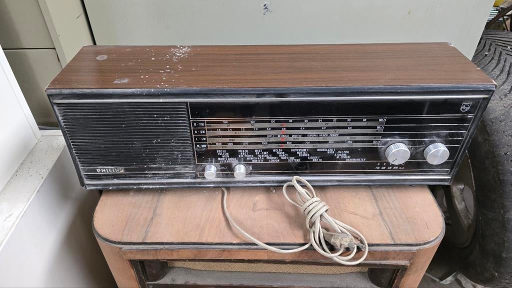 Vintage radio Philips 22RB 382/00Z, Ophalen of Verzenden, Gebruikt, Radio