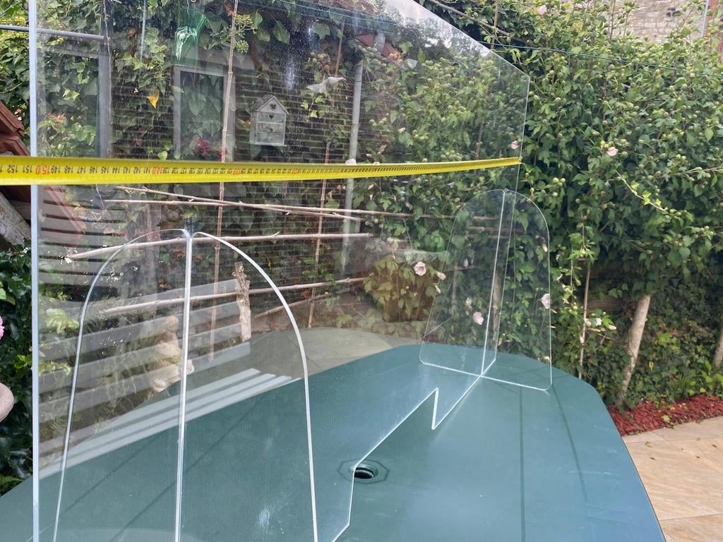 Separation plexiglass corona, covid 1m50/75/0.5 epaisseur