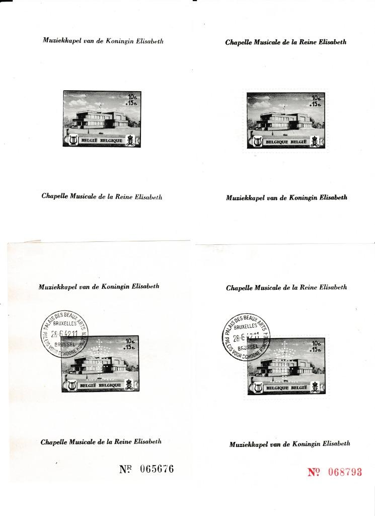 Muziekkapel van Koningin Elisabeth BL13 V2 + BL14 + PR47 + P, Koninklijk huis, Niet gestempeld, Ophalen of Verzenden, Postfris