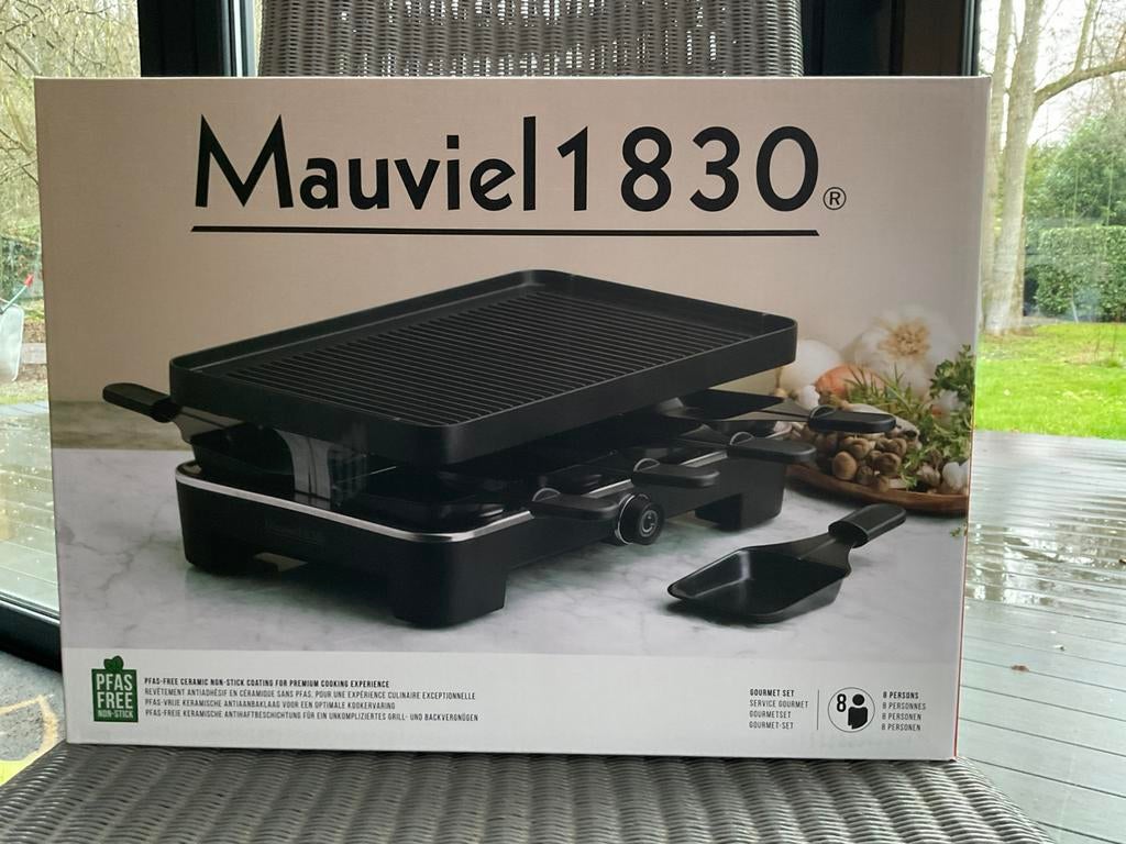 Gourmet en raclette Mauviel 1830, Ophalen, Nieuw, 4 t/m 7 personen