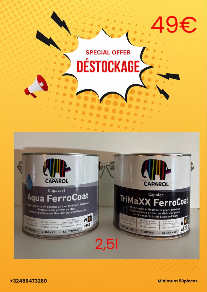 Gros lot de peinture de grande marque, Enlèvement, Comme neuf, Blanc, Peinture