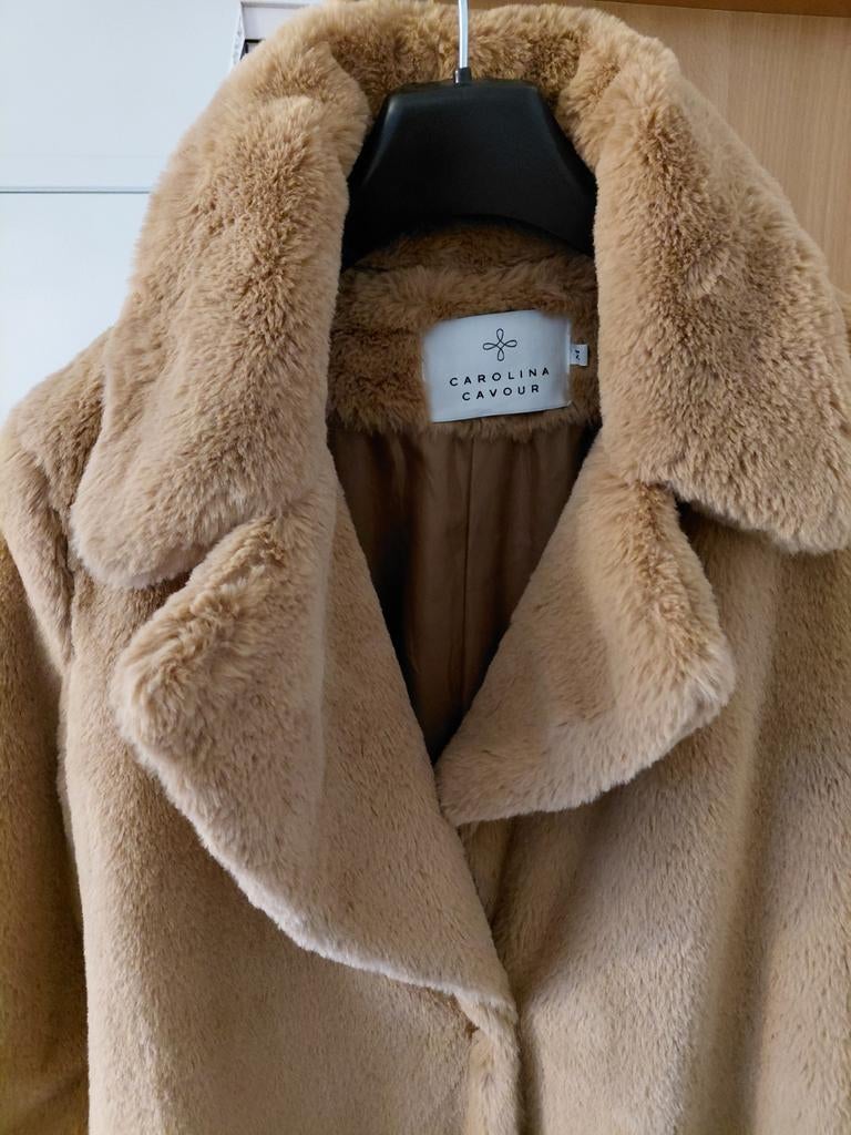Mooie fluffy jas / maat M, Kleding | Dames, Ophalen, Maat 38/40 (M)