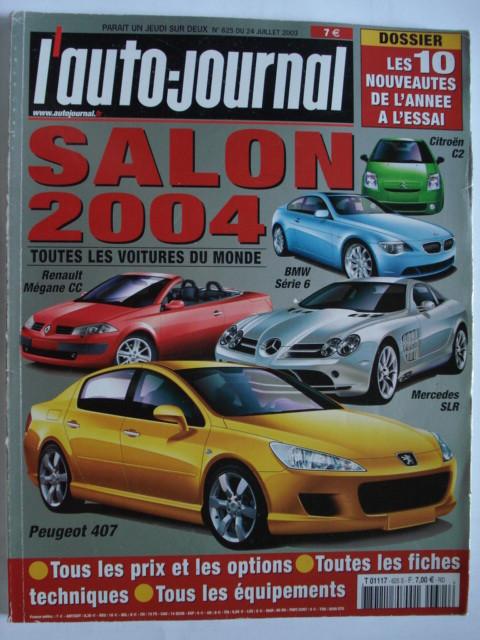 L'auto-journal 625 Salon 2004 Toutes les voitures du monde, Verzenden, Zo goed als nieuw, Algemeen