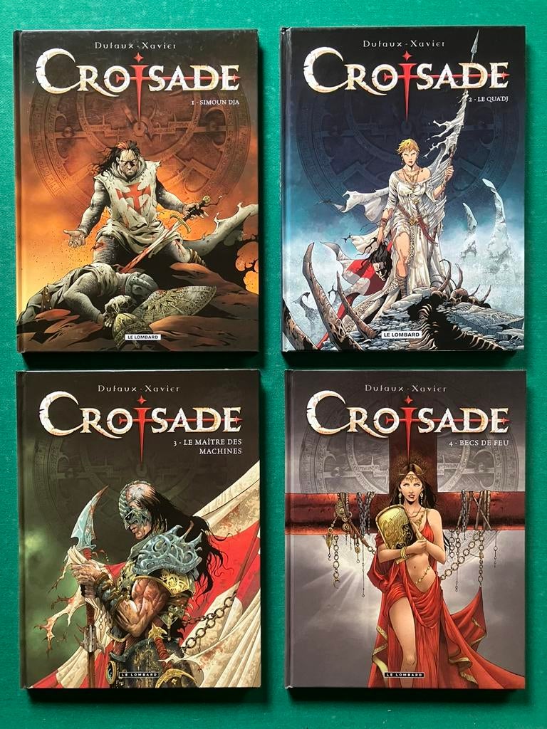 Croisades  . Dufaux/Xavier . Tomes 1-2-3-4, Enlèvement, Comme neuf