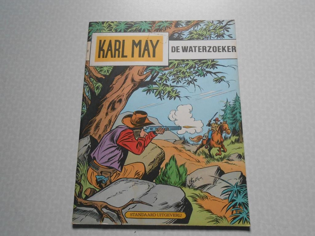 Karl may 37h De waterzoeker 1973 1 ste druk. 2 stickers., Neuf, Enlèvement ou Envoi, Willy Vandersteen, Une BD