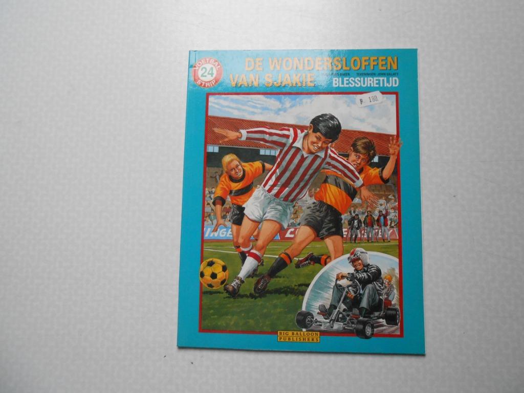 de wondersloffen van sjakie 24 blessuretijd 1ste druk 1996., Boeken, Stripverhalen, Eén stripboek, Ophalen of Verzenden, Nieuw