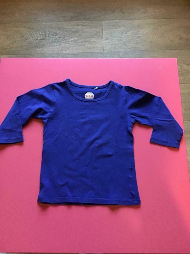 T-shirt Fred en ginger met 3/4 mouw mt 104, Ophalen, Zo goed als nieuw, Meisje, Shirt of Longsleeve