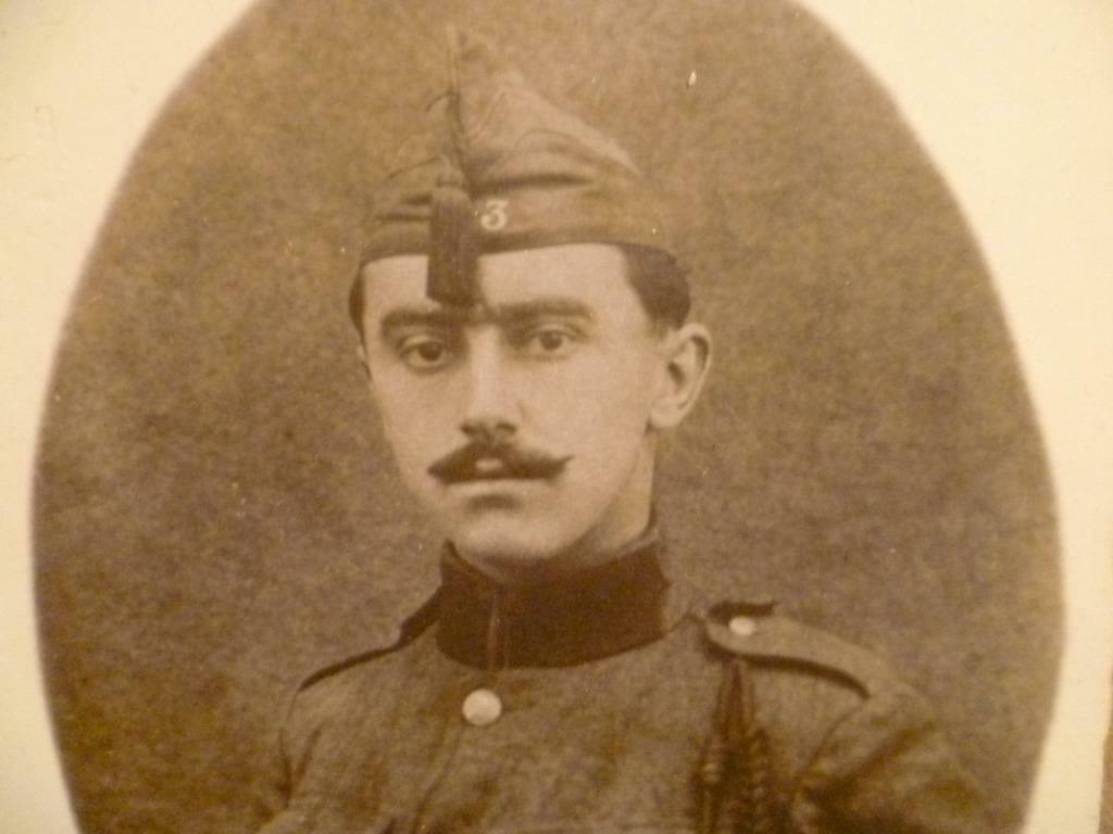 Belgische Piot, soldaat, foto, postkaart, W01, Collections, Envoi, Armée de terre, Casque ou Béret
