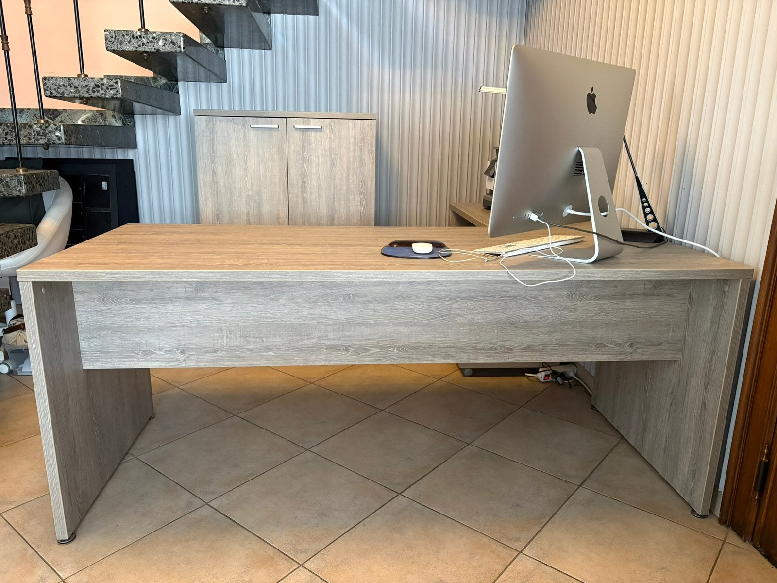 Hoekbureau met ladeblok op wieltjes en kast, Huis en Inrichting, Ophalen, Zo goed als nieuw, Hoekbureau