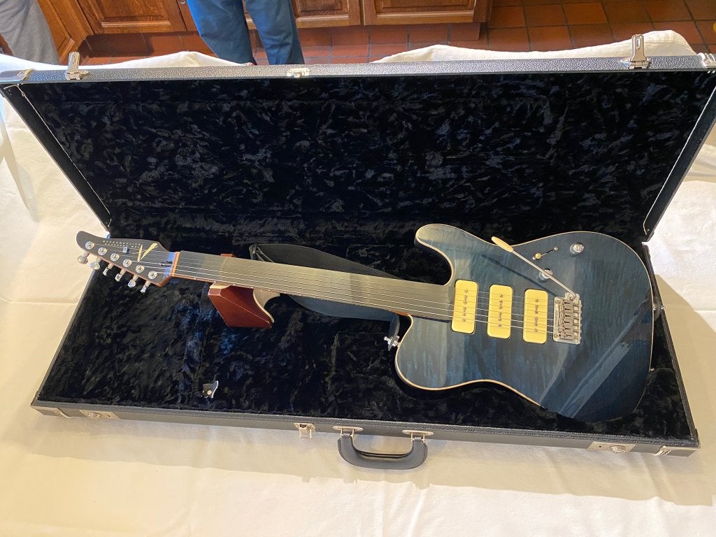 Tom Anderson (USA) – Hollow Cobra – 2002 – Ocean Blue, Musique & Instruments, Instruments à corde | Guitares | Électriques, Enlèvement