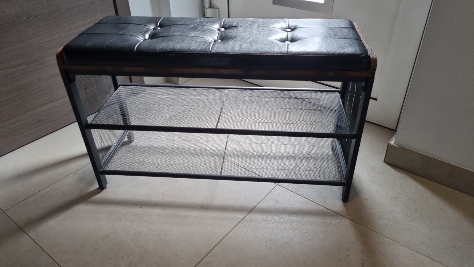 Banc à chaussures industriel avec assise confortable, Enlèvement