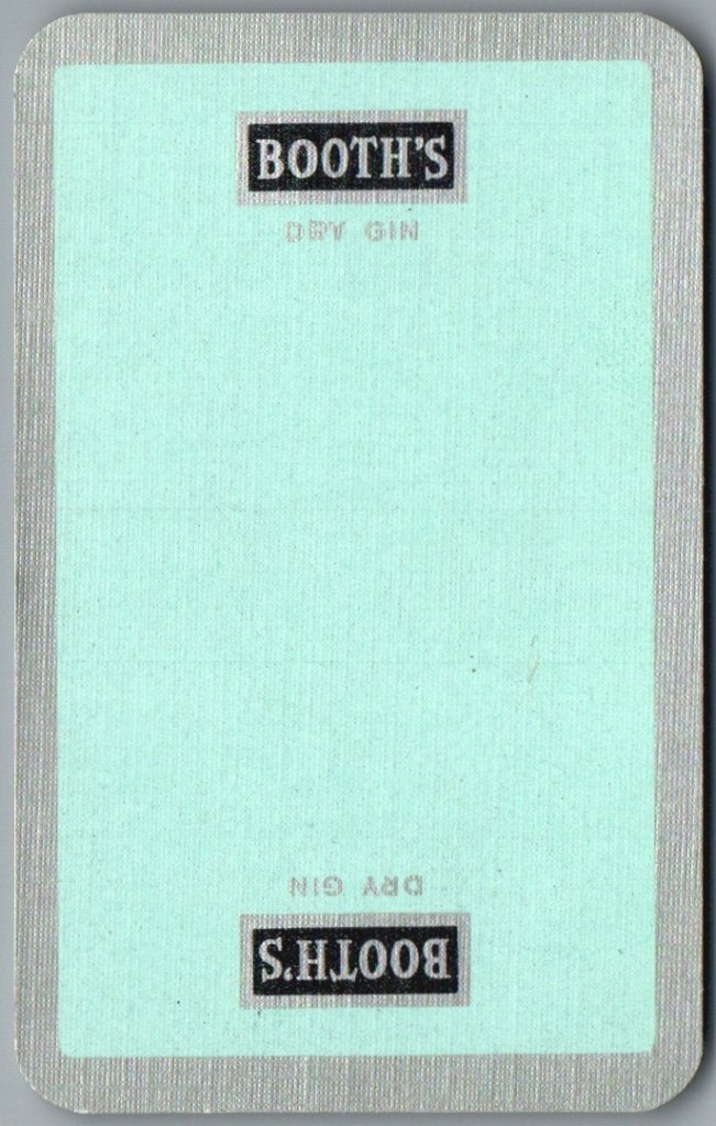 speelkaart - LK15076 - Booth's dry gin (rechte H), Verzenden, Zo goed als nieuw, Speelkaart(en)