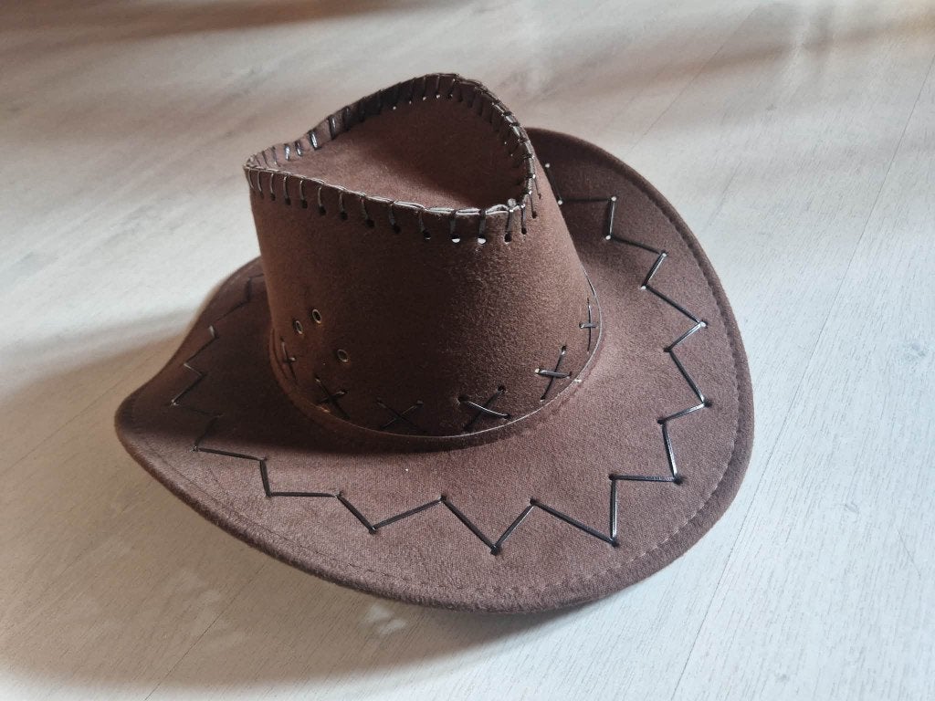 bruine western zonnehoed, Ophalen, Nieuw, Hoed