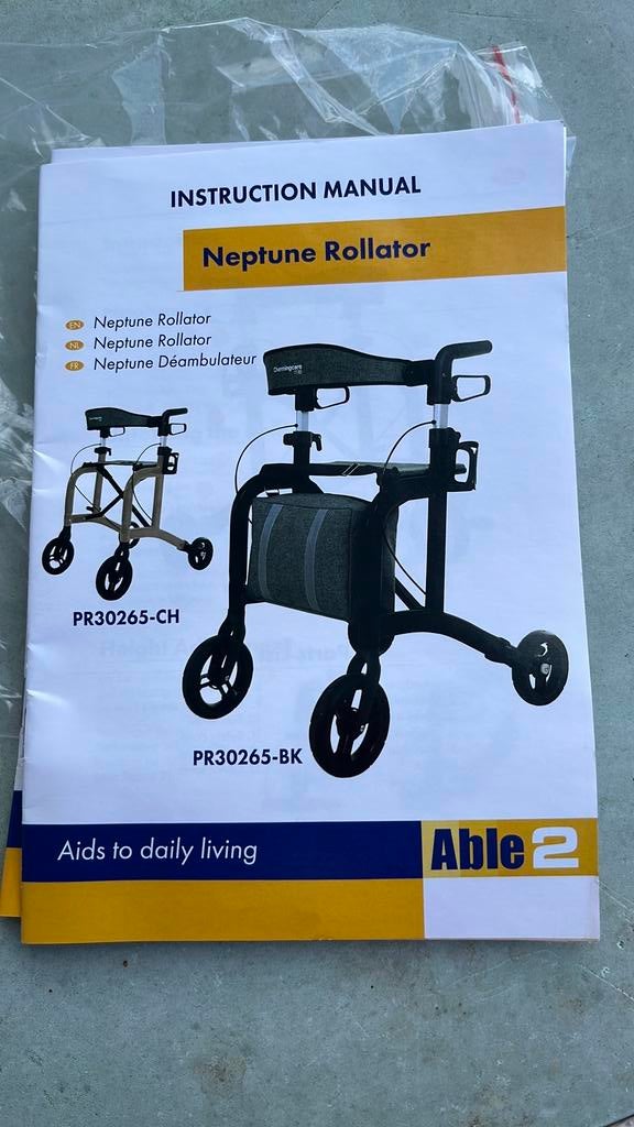 Deambulateur neptune by able 2 pliable, Enlèvement, Comme neuf