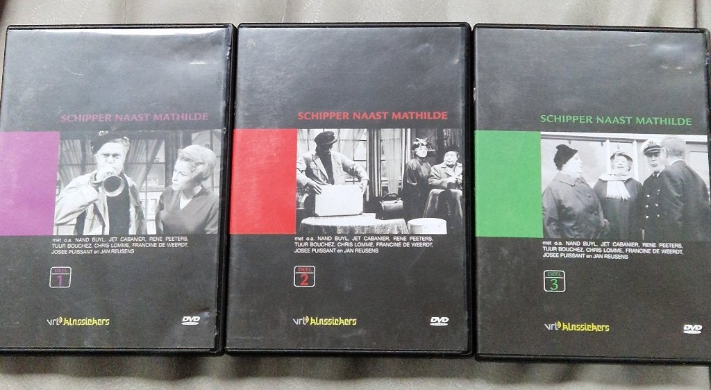 Schipper naast Mathilde - 3DVD - volledige serie 1958-63 VRT, Cd's en Dvd's, Dvd's | Tv en Series, Ophalen, Bonusmateriaal, Gebruikt