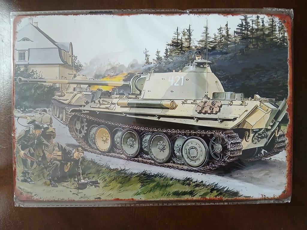 PANTHER TANK BORD 20 OP 30 CM, Ophalen of Verzenden