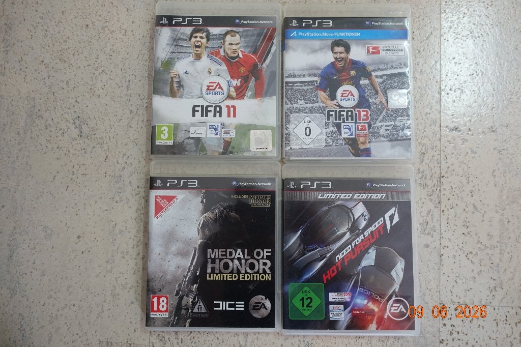4 PS3 games FIFA13, FIFA 11, Need for Speed, Medal of Honor, Games en Spelcomputers, Games | Sony PlayStation 3, Ophalen of Verzenden