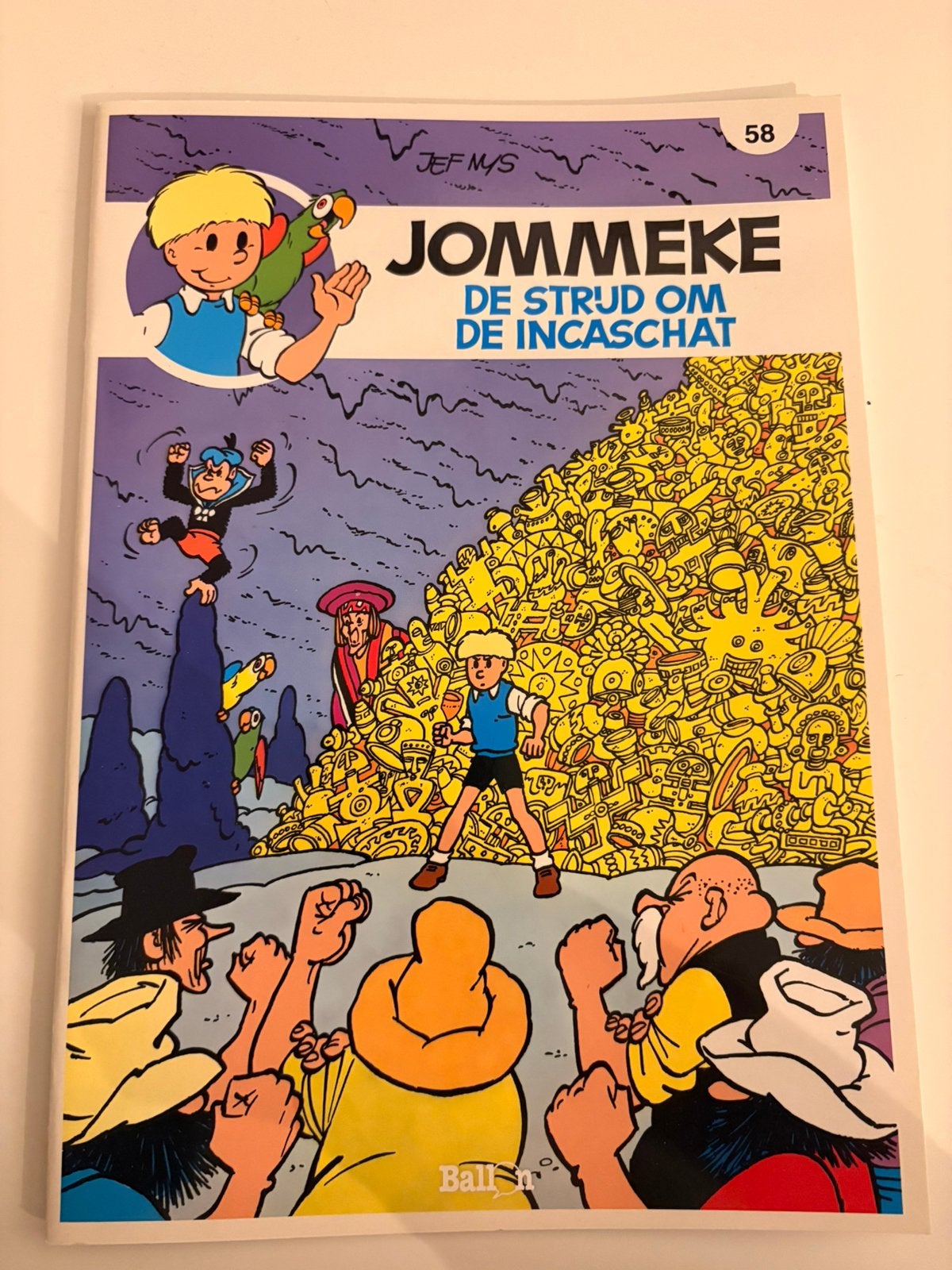 Nummer 58 Jommeke de strijd om de incaschat, Boeken, Eén stripboek, Verzenden, Nieuw