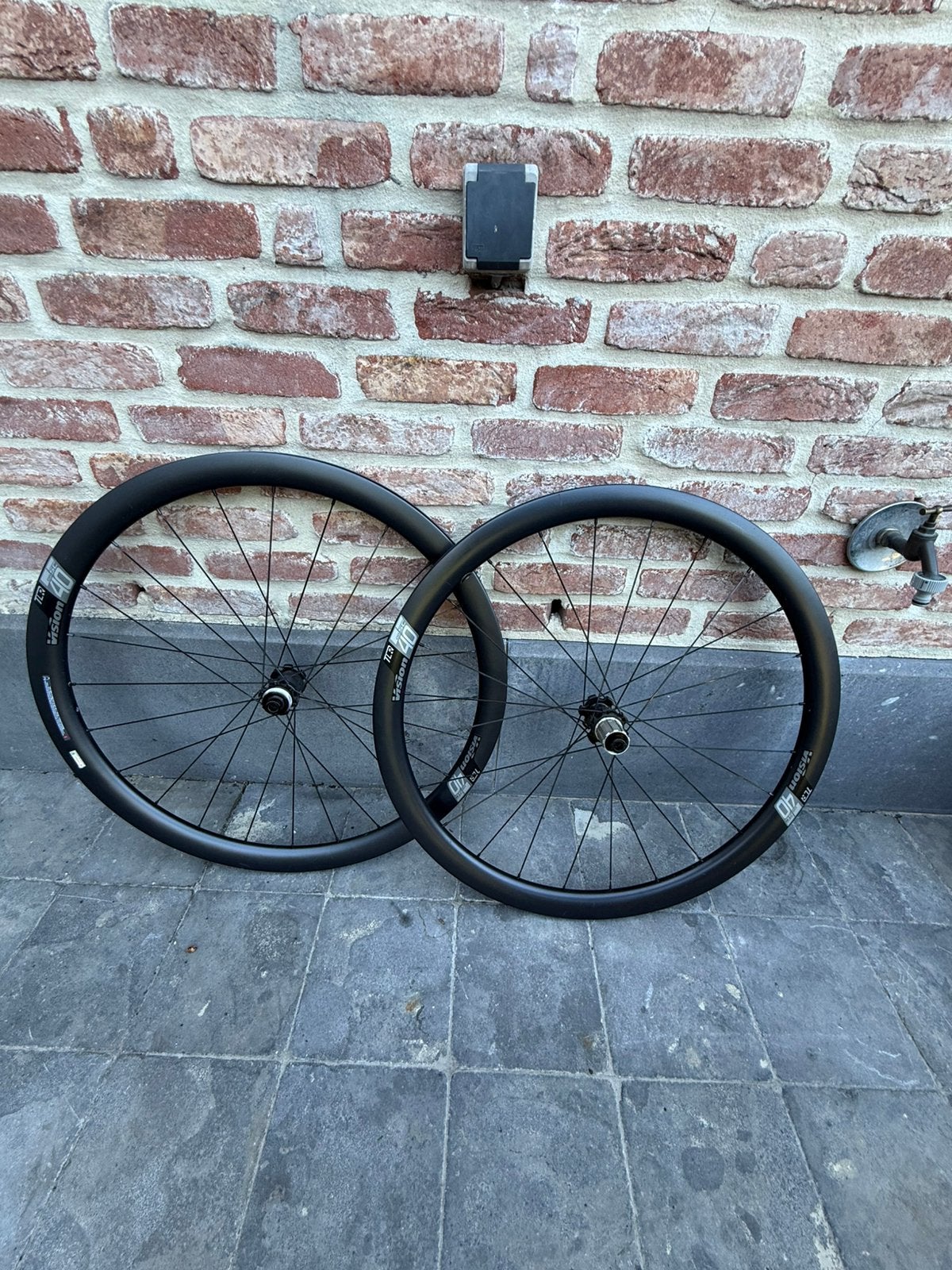 Vision SC 40 carbon wielen, Fietsen en Brommers, Ophalen, Zo goed als nieuw, Carbon