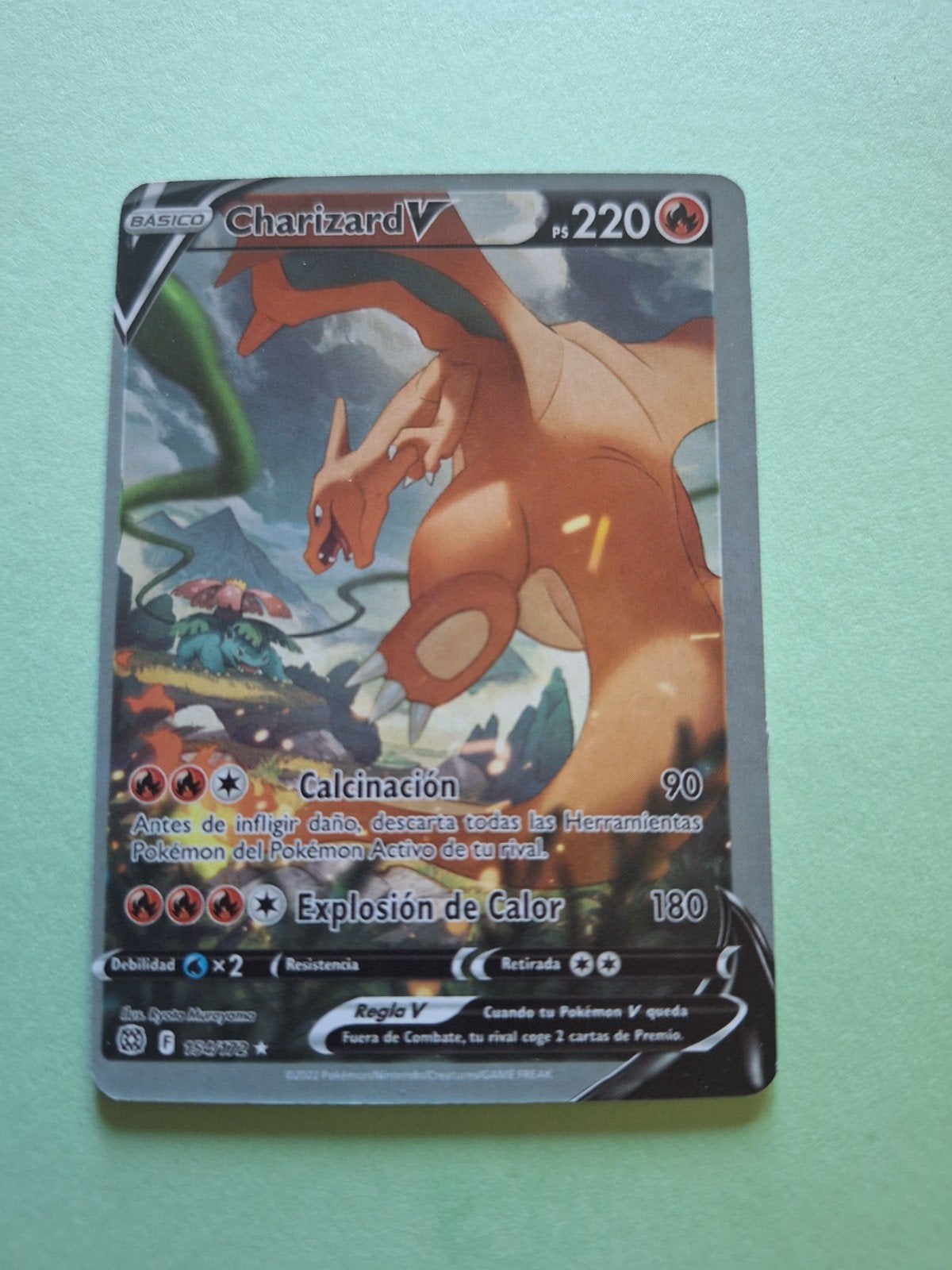 Charizard v154/172 Pokémon-kaart, Ophalen of Verzenden, Nieuw, Losse kaart, Foil