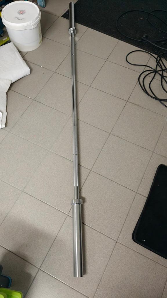 Olympische barbell/gewichtstang/halterstang, Sport en Fitness, Fitnessmaterialen, Ophalen, Nieuw, Buik, Halterstangen