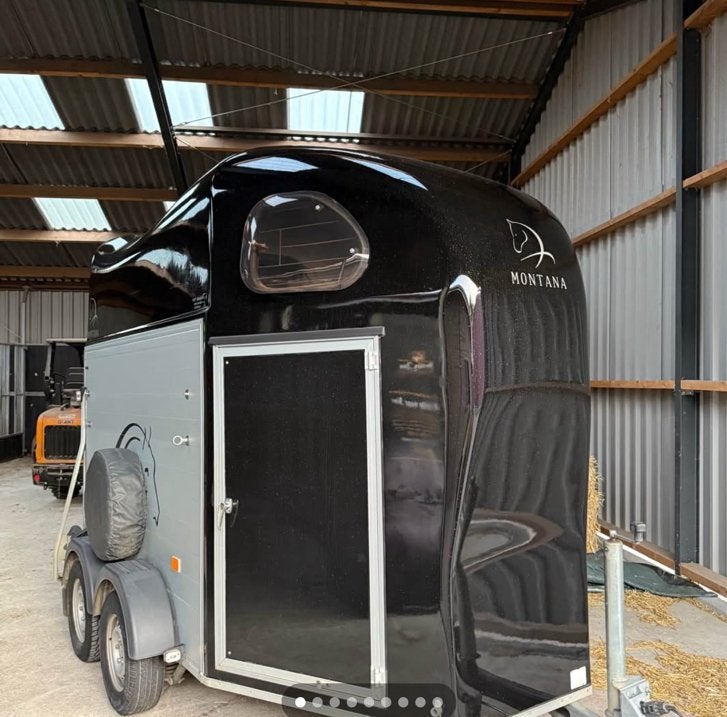 2 paards trailer (vanne) volledig aluminium, Enlèvement, Utilisé