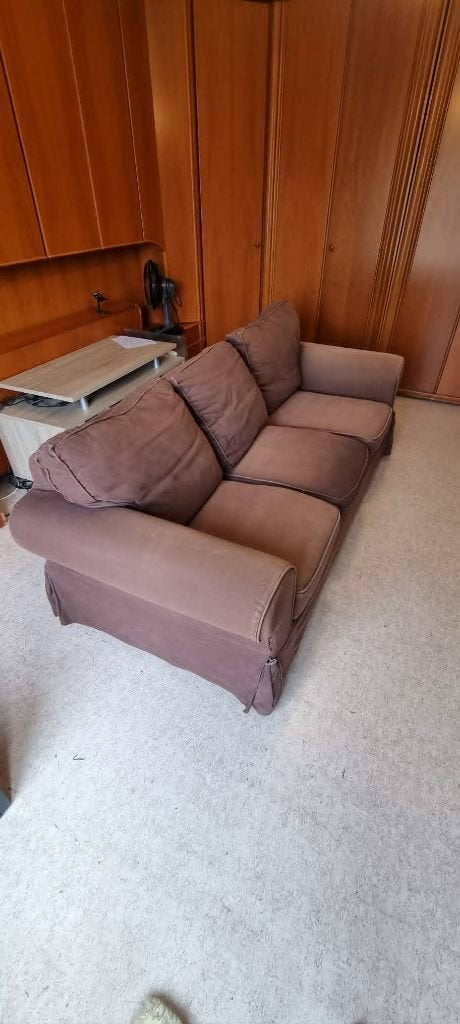 Canapé trois places à donner (GRATUIT), Ophalen, Gebruikt, Driepersoons, 75 tot 100 cm