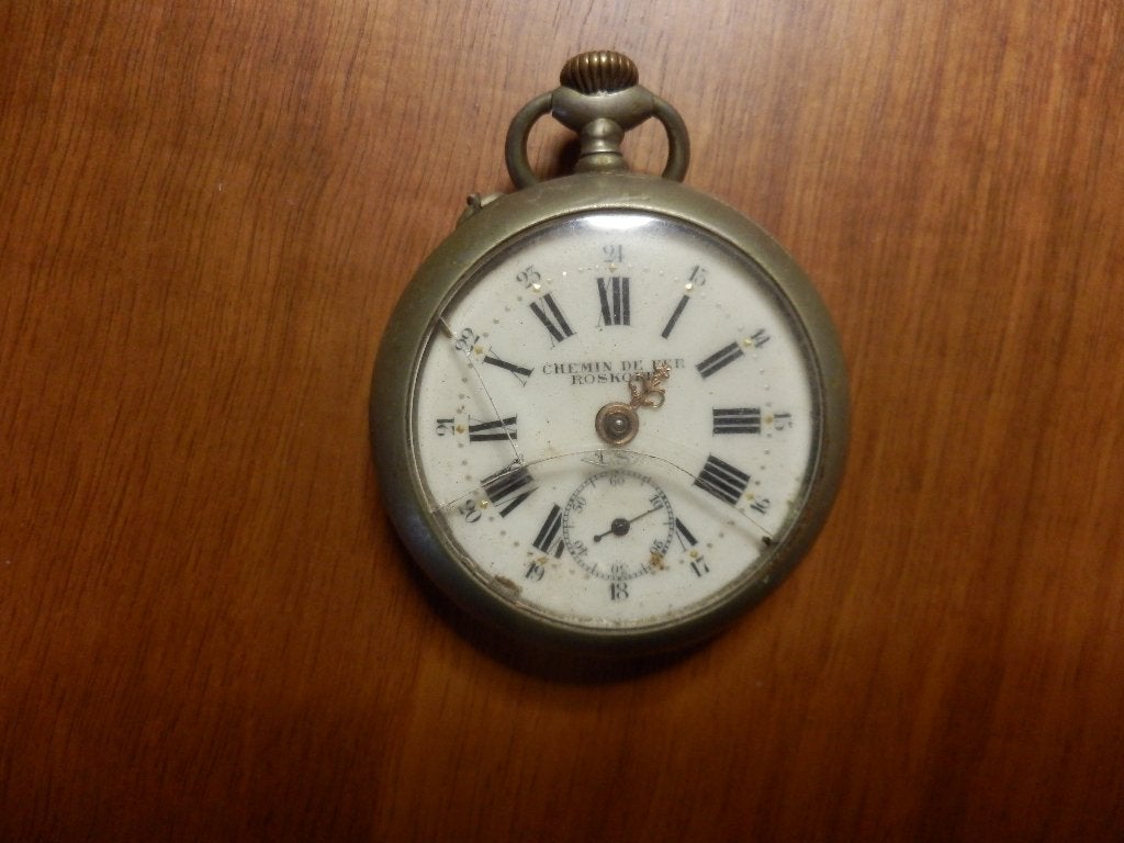 (13) -Montre à gousset ancienne - chemin de fer royaux -, Enlèvement ou Envoi, Utilisé, Montre de poche, Autres marques