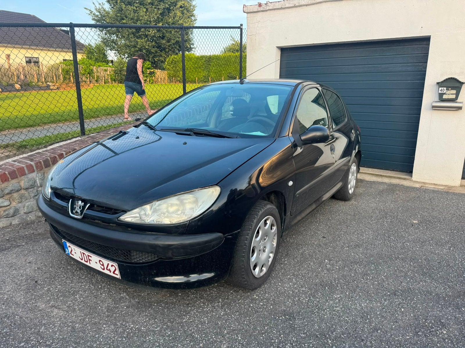 Peugeot 206, Auto's, Zwart, Bedrijf, Trekhaak, 5 deurs
