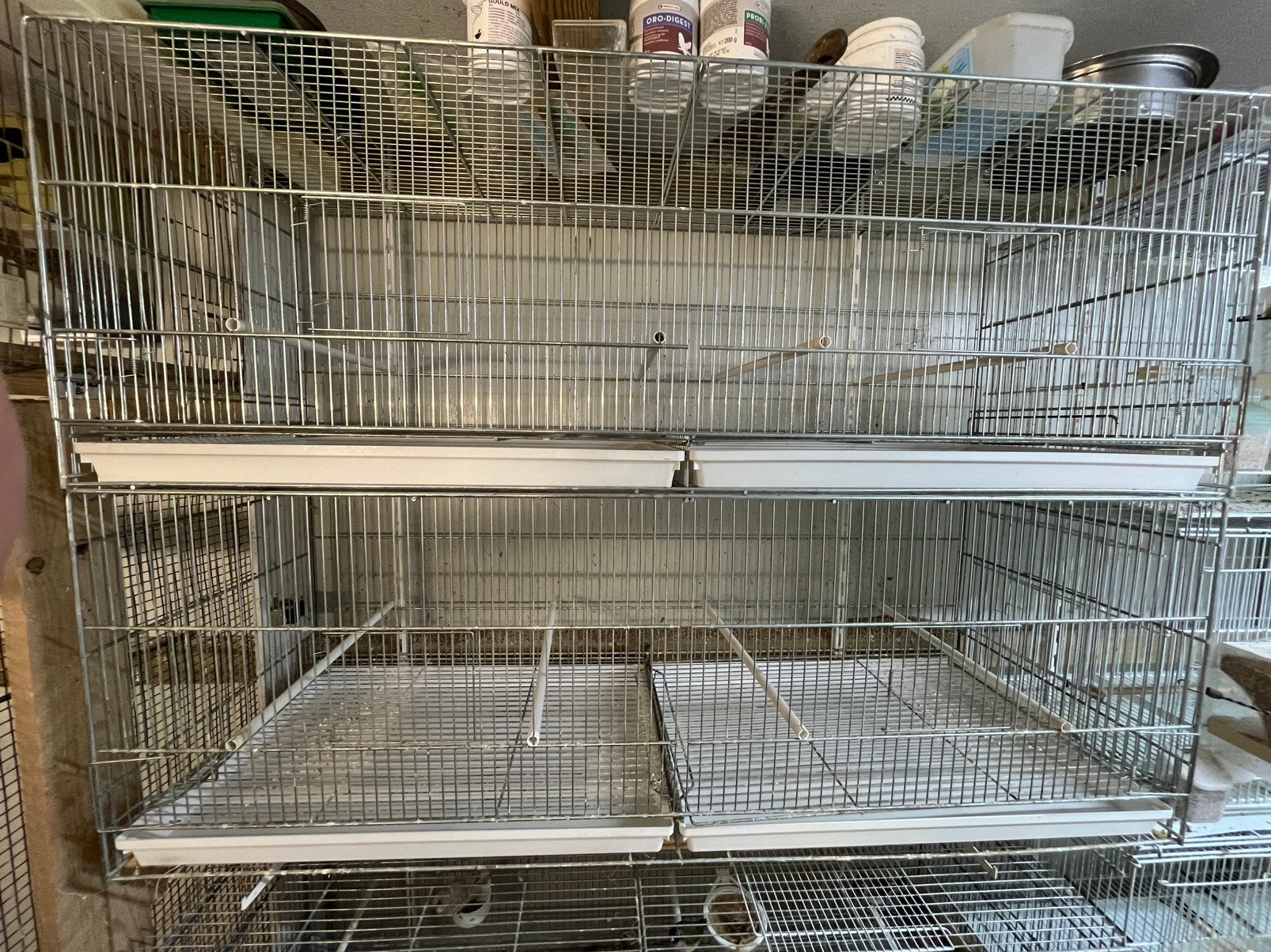 4 draadkooien, Dieren en Toebehoren, Ophalen, Gebruikt