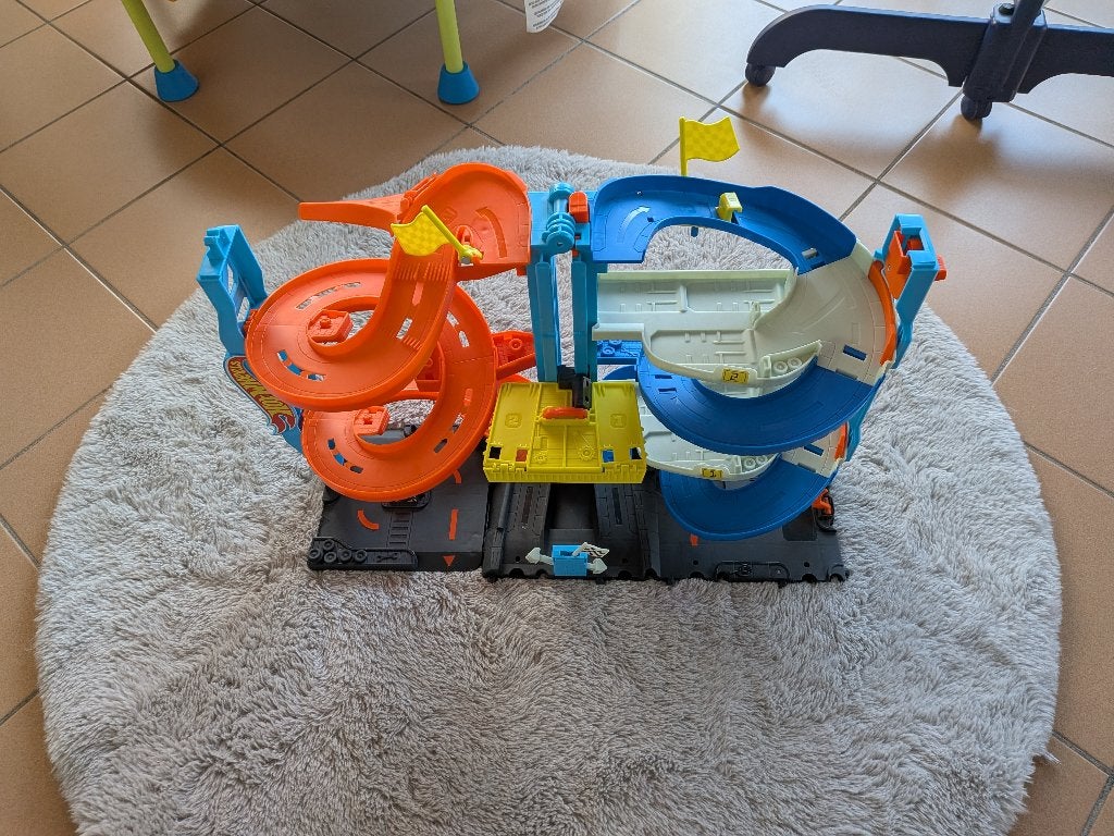 Hot Wheels City Transformerende Racetoren - Racebaan, Comme neuf, Enlèvement, Circuit, Hot Wheels