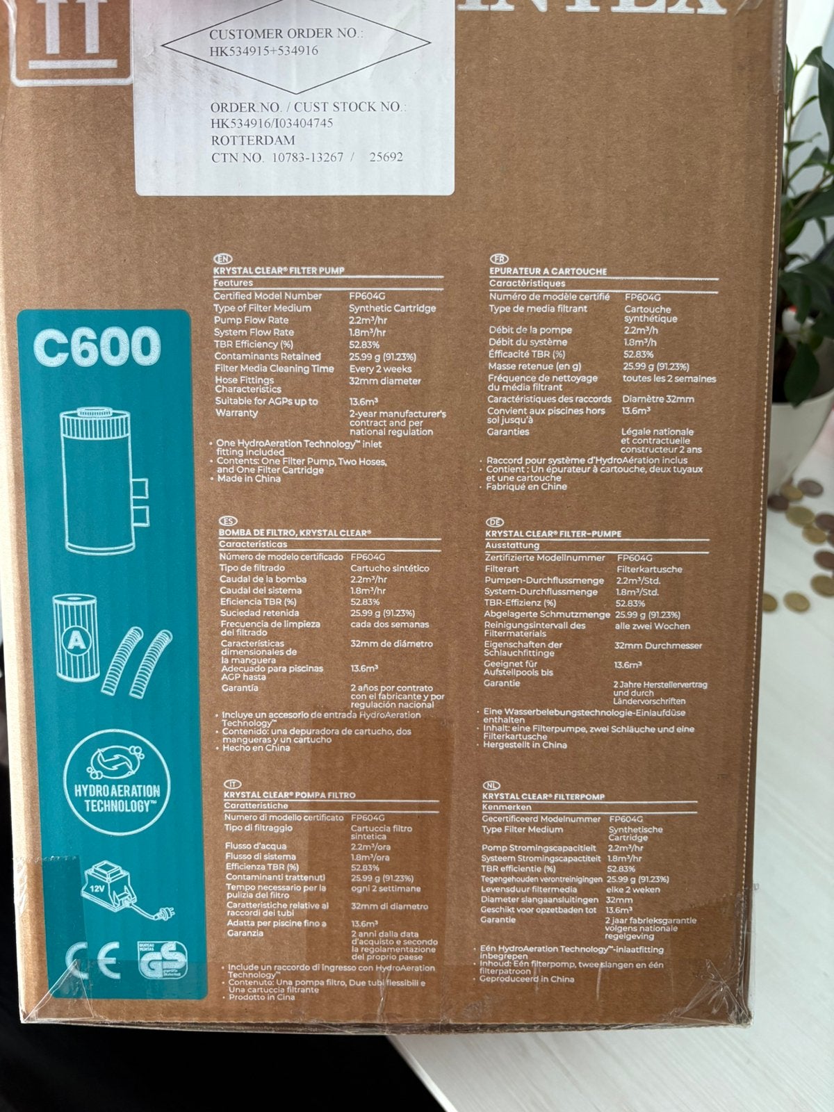 Filterpomp intex, Tuin en Terras, Zwembaden, Ophalen, Zo goed als nieuw