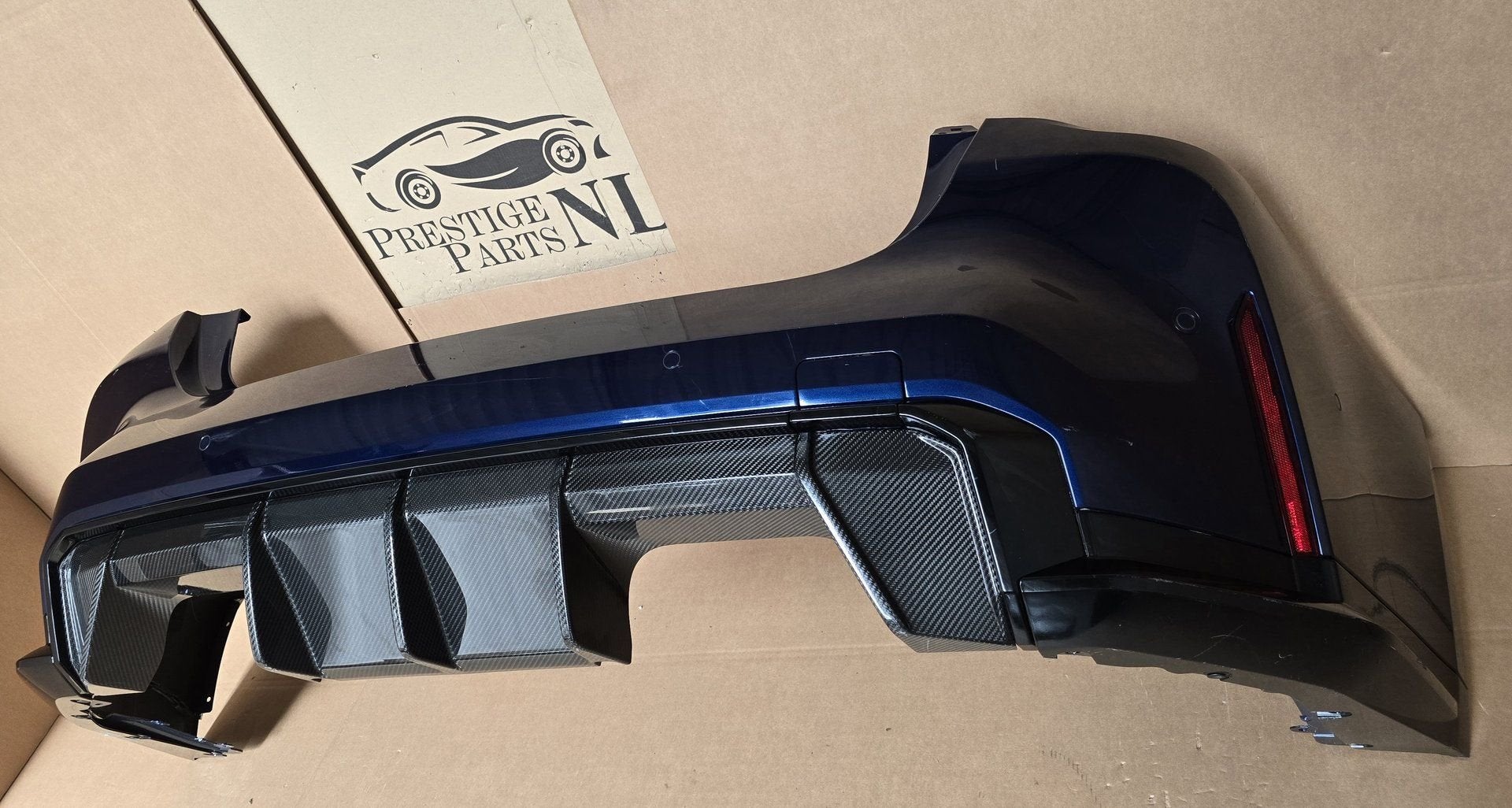 Achterbumper BMW 4 Serie M4 G83 G82 COMPLEET 6xPDC CARBON, Gebruikt, -, Ophalen of Verzenden, Achter