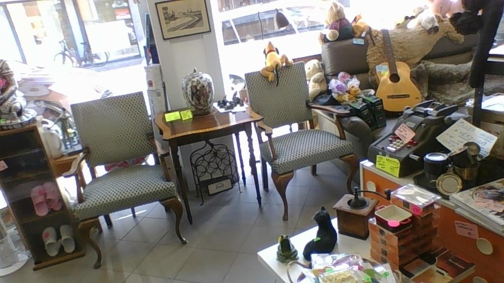 antieke zetels barokstijl met tafel uit 1950, Ophalen