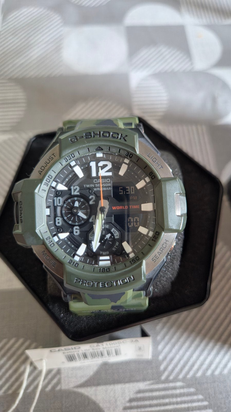 G-SHOCK Gravity Master GA1100SC-3A, Handtassen en Accessoires, Ophalen of Verzenden