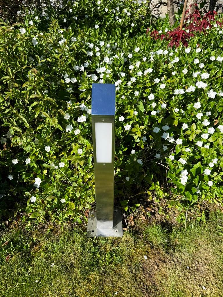 Spatwaterdichte tuinset in inox, Ophalen, Zo goed als nieuw