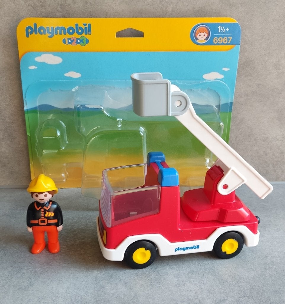 playmobil 6967 brandweerwagen, Kinderen en Baby's, Ophalen of Verzenden, Zo goed als nieuw, Complete set, Voertuig