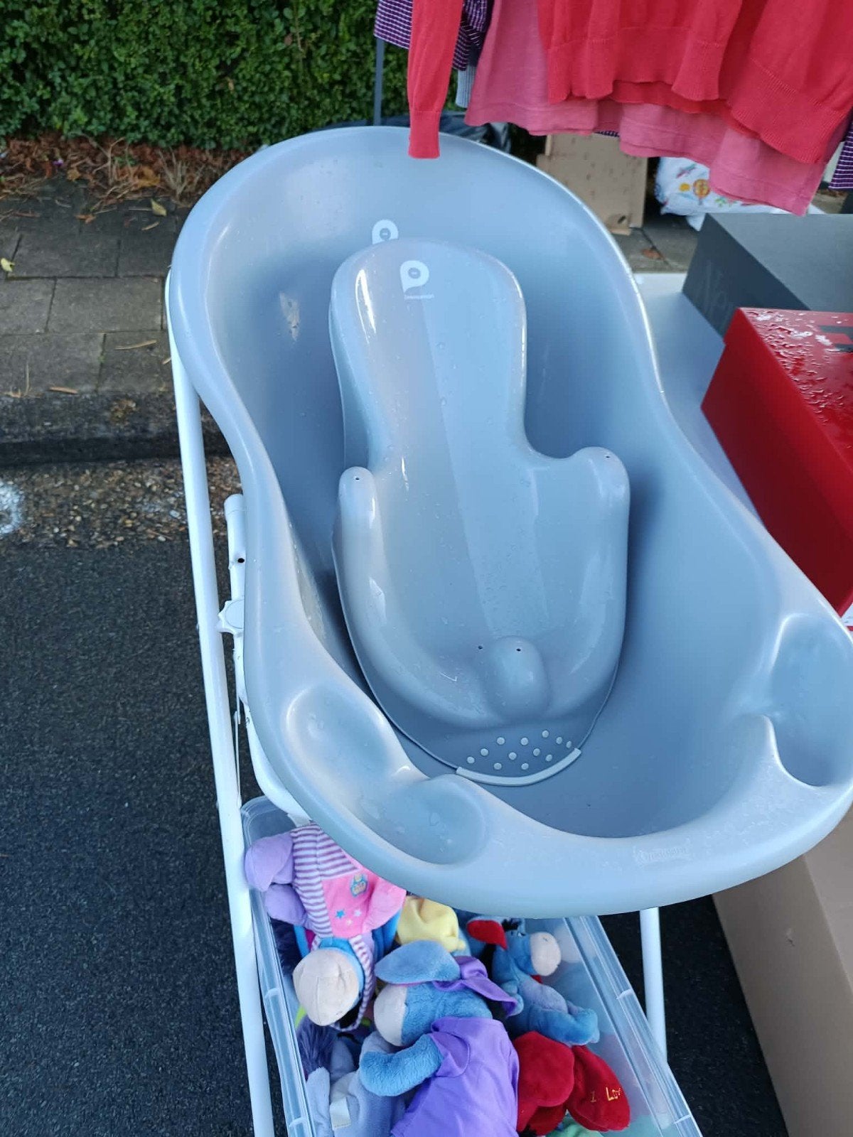 Baignoire Bébé + Assise + pieds - Prémaman, Autres marques, Enlèvement, Utilisé, Standard